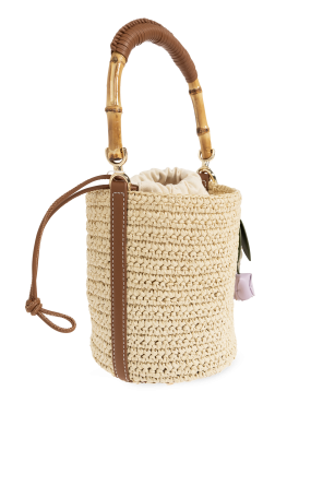 Self-Portrait Raffia bag