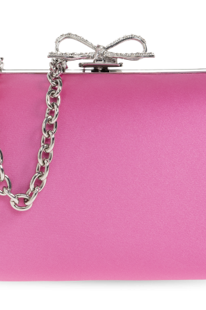 Self-Portrait Satin clutch