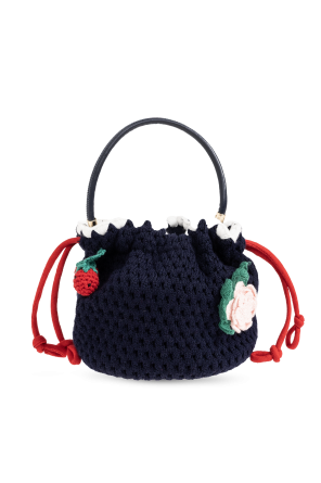 Bag with appliqués