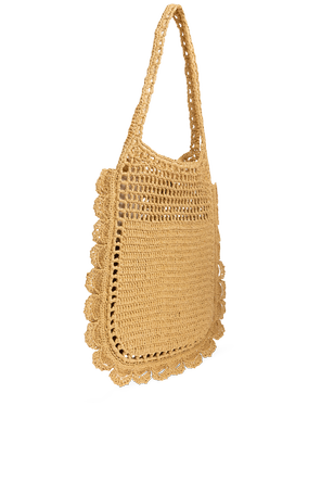 Ulla Johnson Geantă tip tote plată din rafie „Marina Raffia Flat Tote”