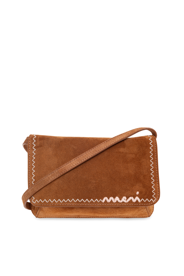 Leather shoulder bag od Marni