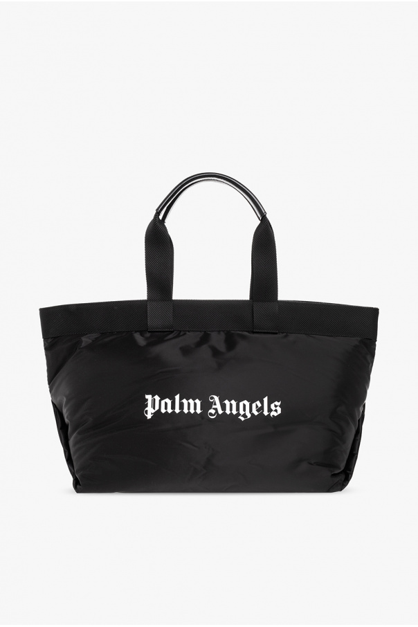 Palm Angels Shopper bag wearing with logo