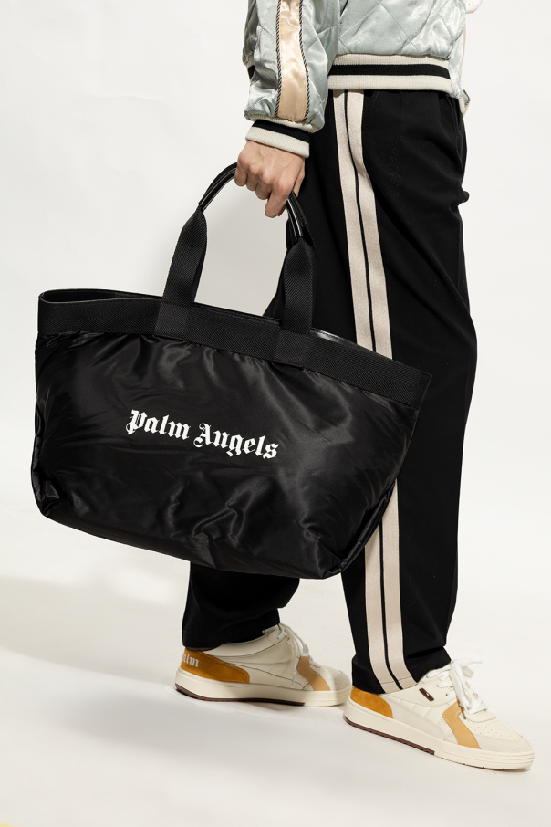 Palm Angels Shopper bag wearing with logo
