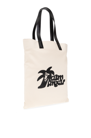 Palm Angels Shopper laurel bag with logo