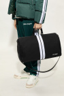 Palm Angels BLACK Holdall bag with logo