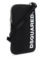 Dsquared2 BLACK Phone holder with strap