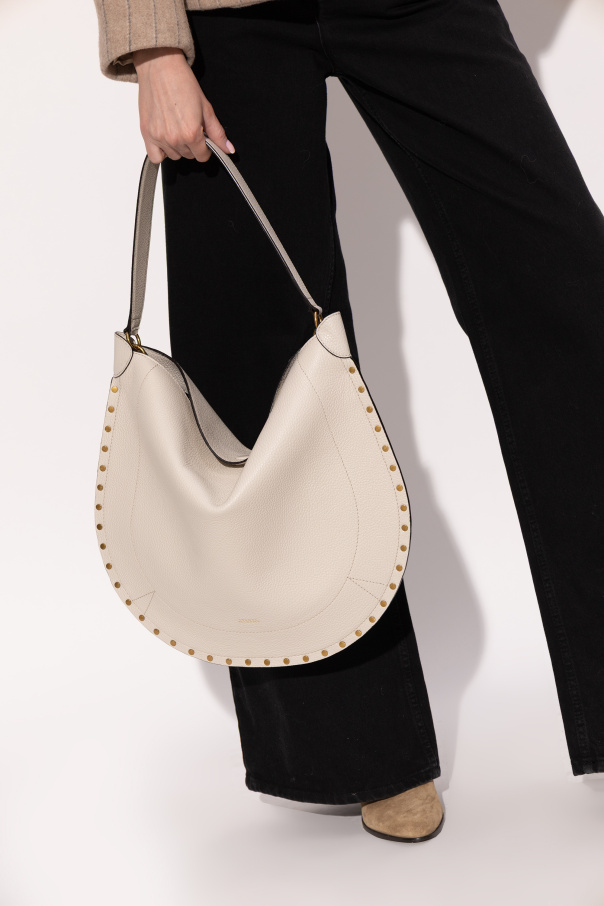 Isabel Marant Bolso de hombro de cuero ‘Oskan Hobo Soft’