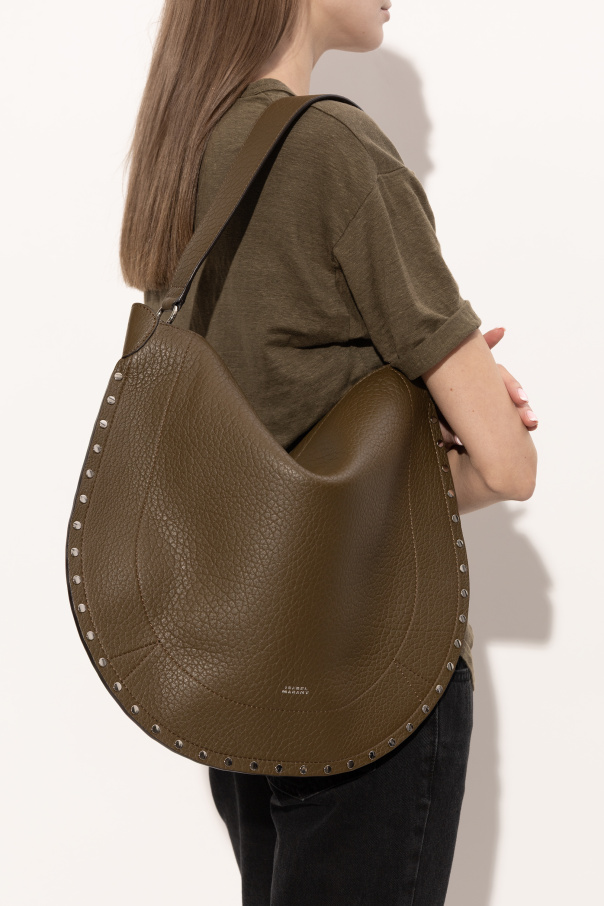 Isabel Marant Bolso de hombro de cuero ‘Oskan Hobo Soft’