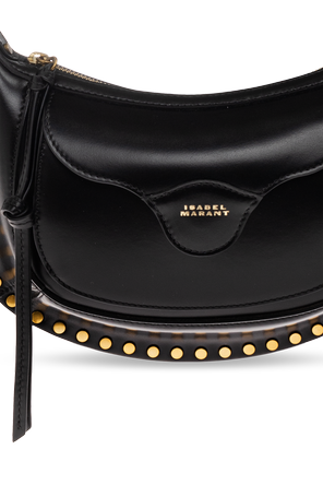Isabel Marant Mala "Moon" de ombro em pele preta Isabel Marant