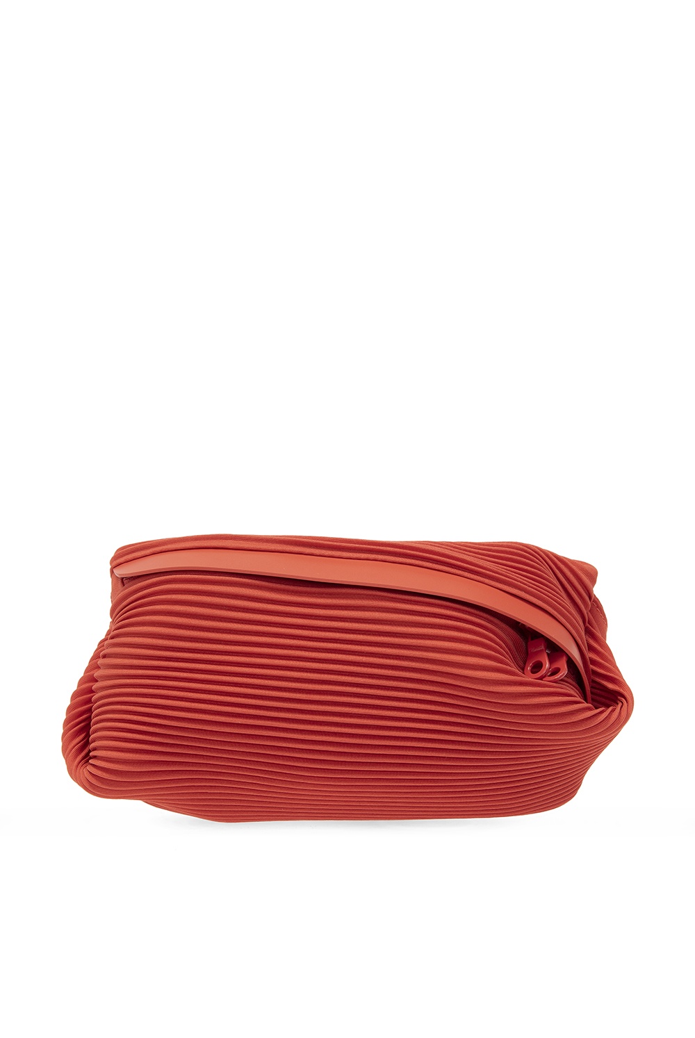 Bias Pleats Waist Bag in Black