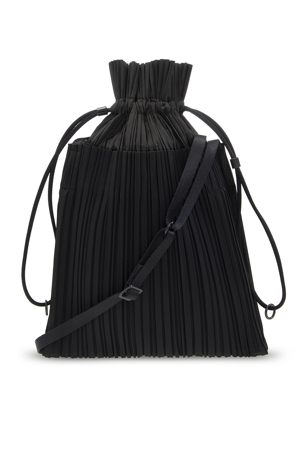 Pleats Please Issey Miyake Pleated Tote Bag in Black