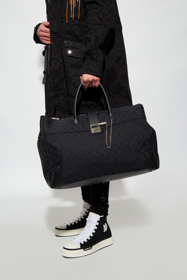Amiri Monogrammed duffel bag