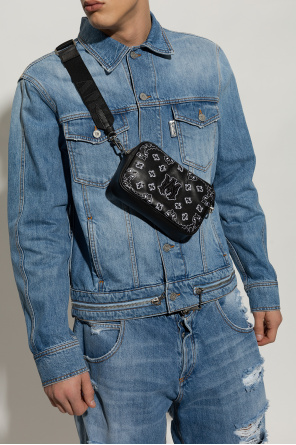 Leather shoulder bag od Amiri