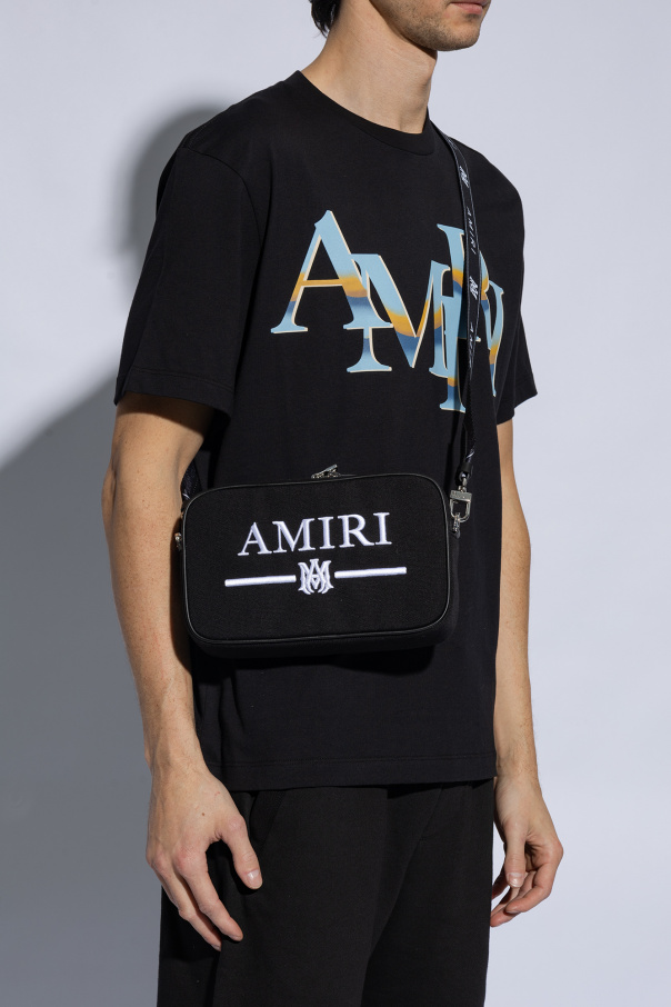 Amiri Georgia leather shoulder bag Rot