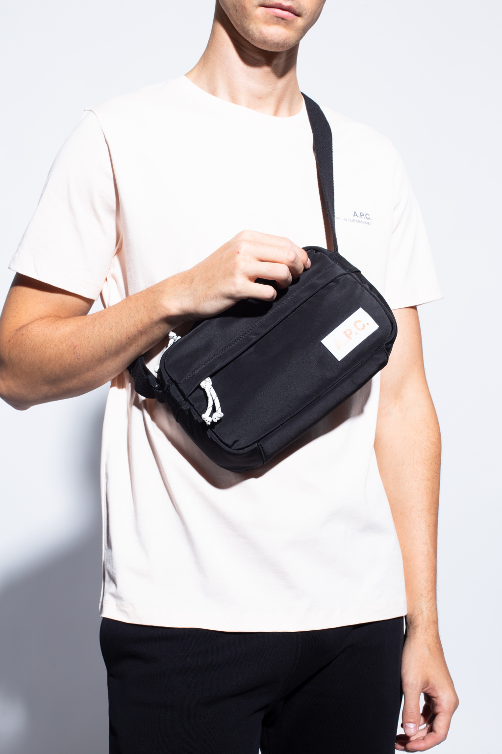 A.P.C. Shoulder bag Black with logo