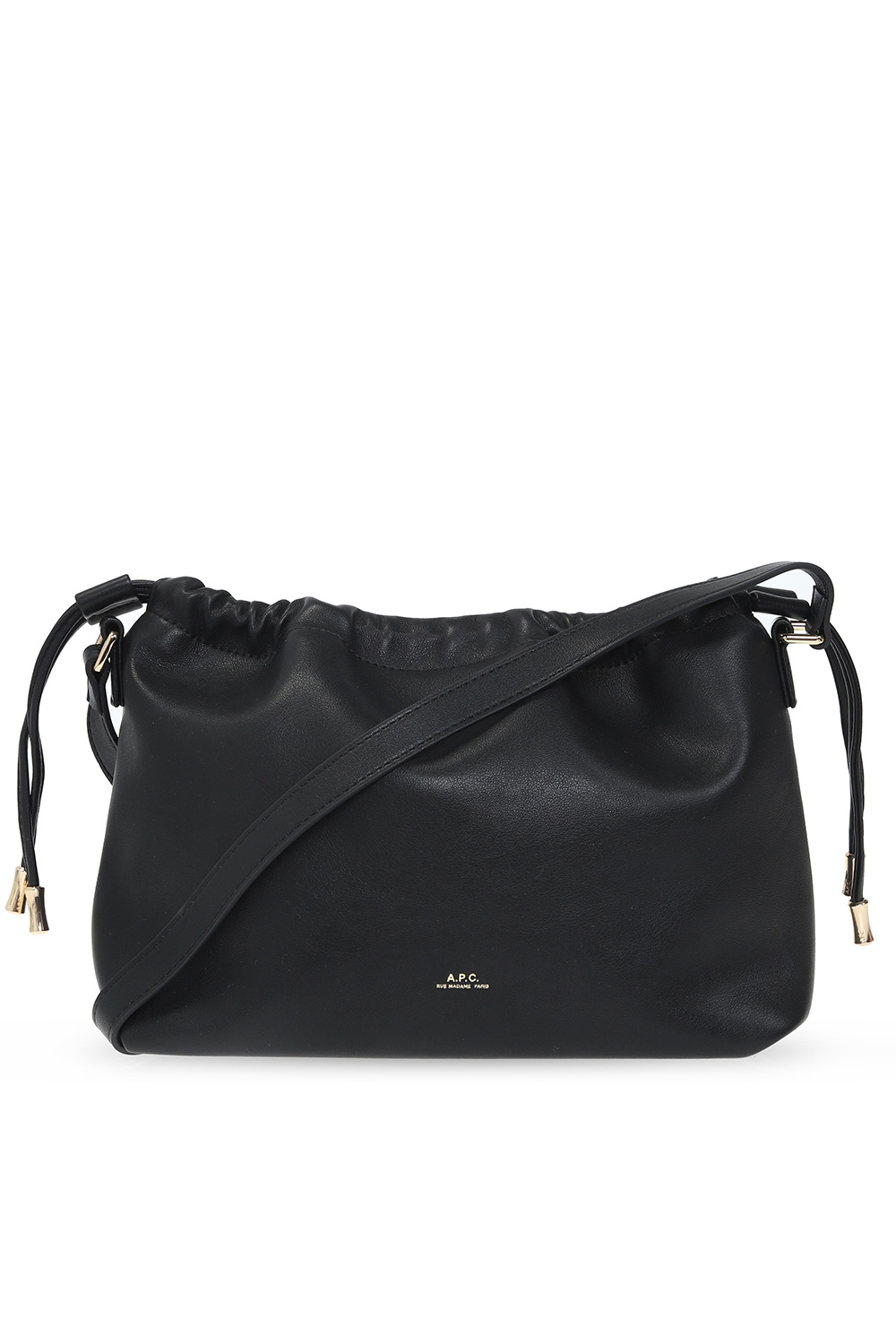 Apc A.p.c. Women Ninon Leather Shoulder Bag In Black