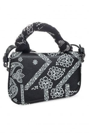 Palm Angels ganni printed leather trimmed tote