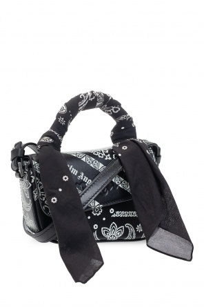 Palm Angels ganni printed leather trimmed tote