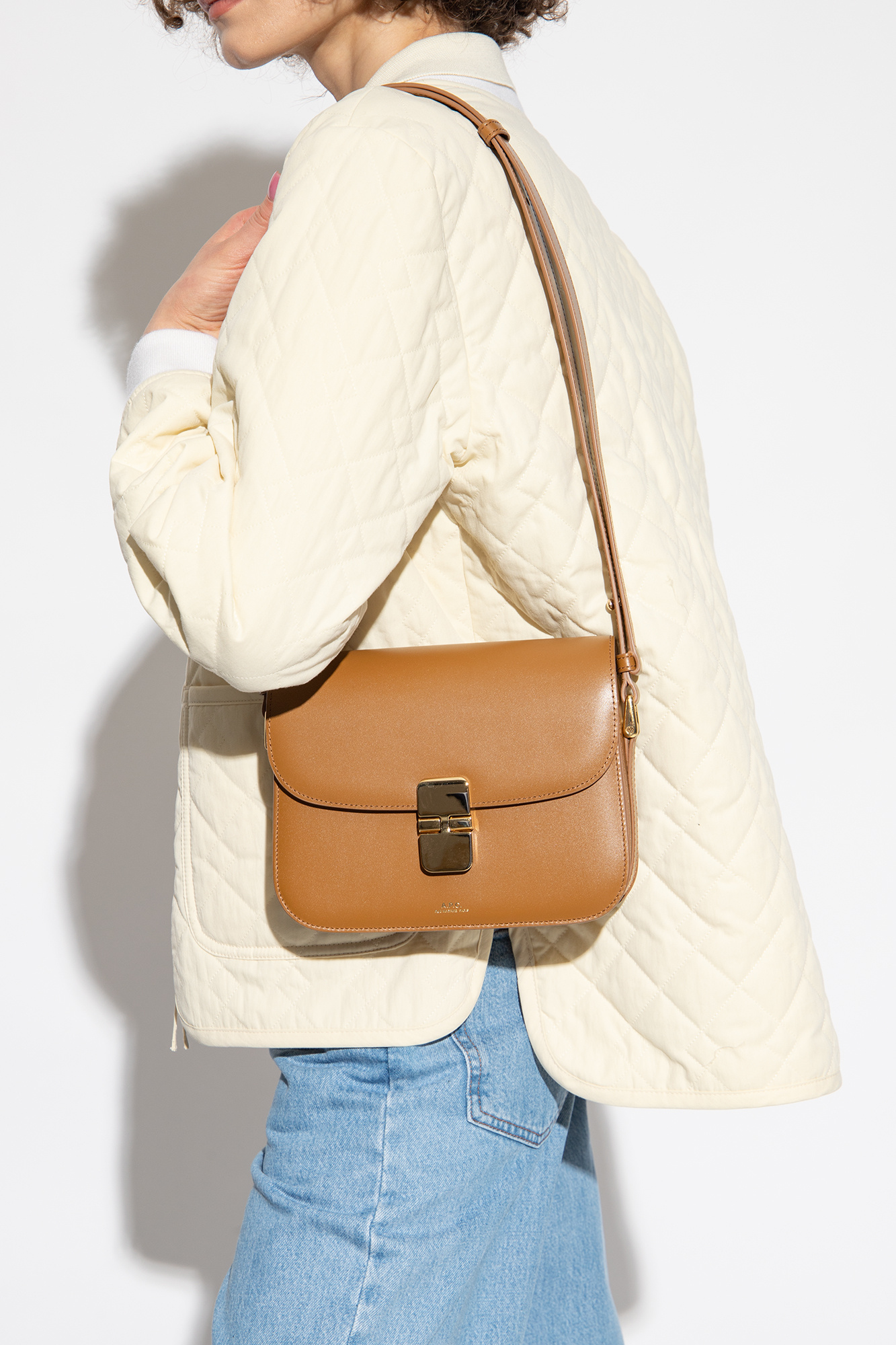 A.p.c. Grace Small Bag - Leather - Pink Beige