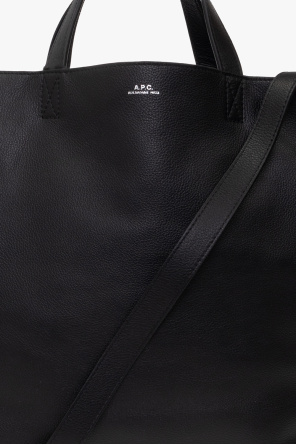 A.P.C. 'Corneliani debossed-logo leather laptop bag Schwarz