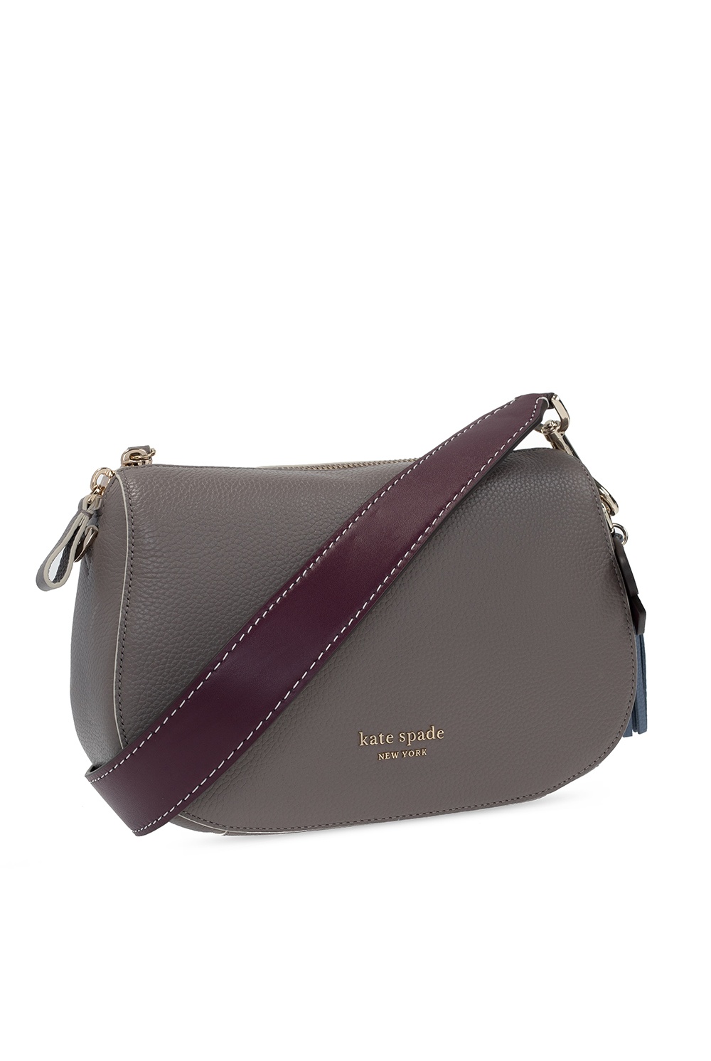 KATE SPADE Gray Leather as is - normal wear Purse – ReturnStyle