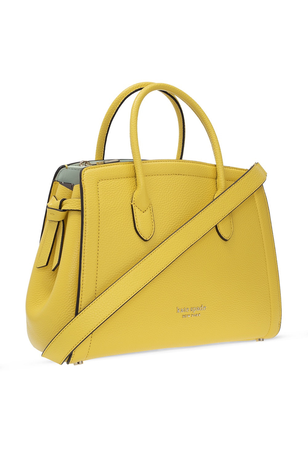 Kate Spade Knott Leather Crossbody Bag - Yellow
