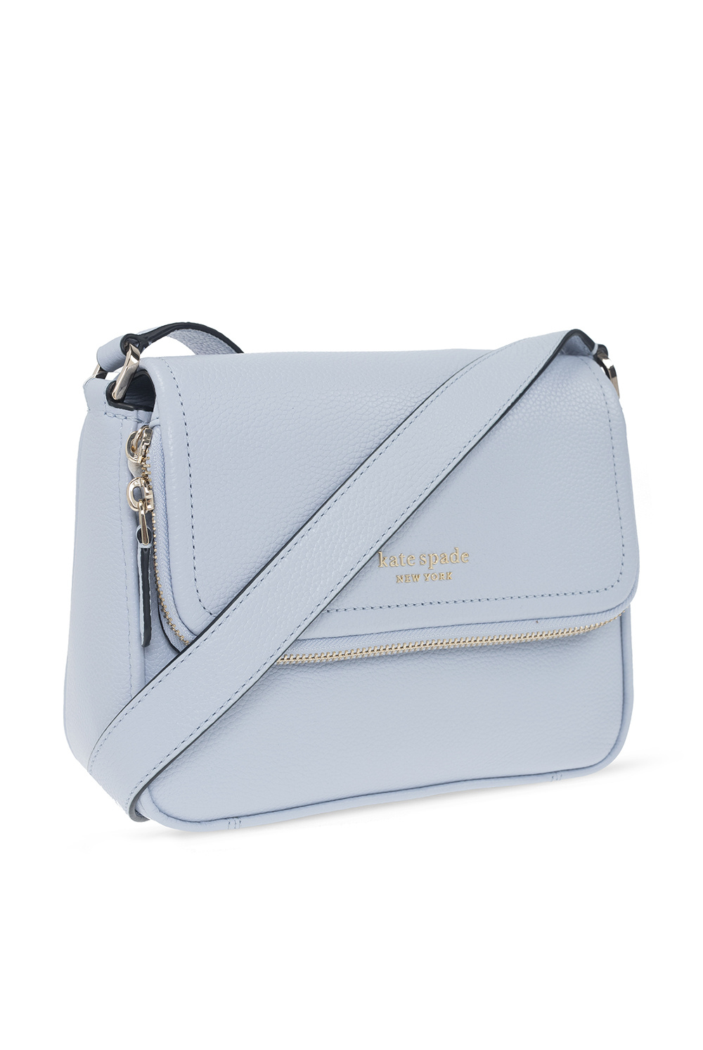 Kate Spade New York Staci Small Flap Crossbody Bag (Pale Hydrangea):  Handbags