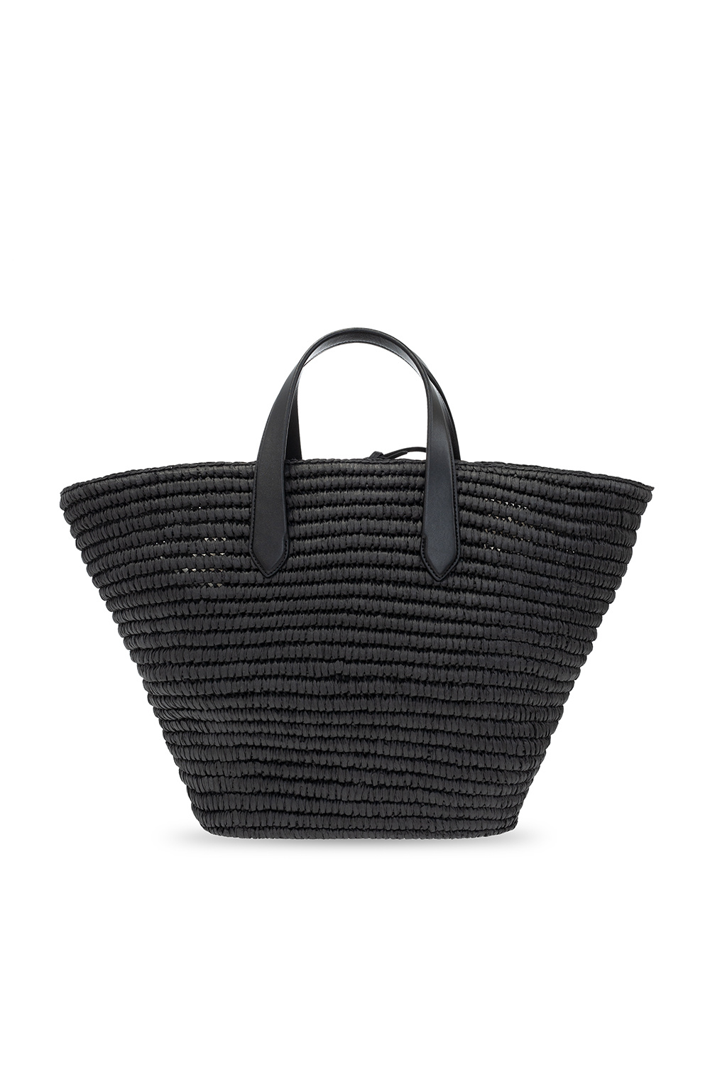 kate spade black and white woven tote