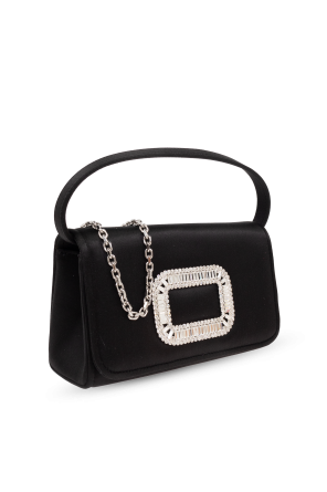Roger Vivier Satin handbag ‘Pilgrim Micro’