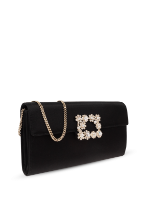 Roger Vivier Cartera de satén ‘Efflorescence‘