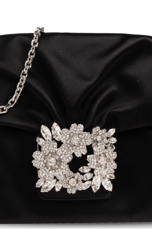 Roger Vivier Clutch de satén ‘Efflorescence Mini’