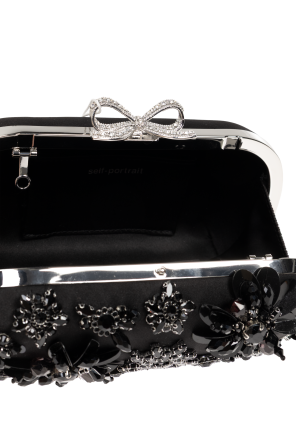 Self-Portrait Clutch mit schimmernden Kristallen