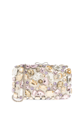 Cartera de mano con brillantes cristales