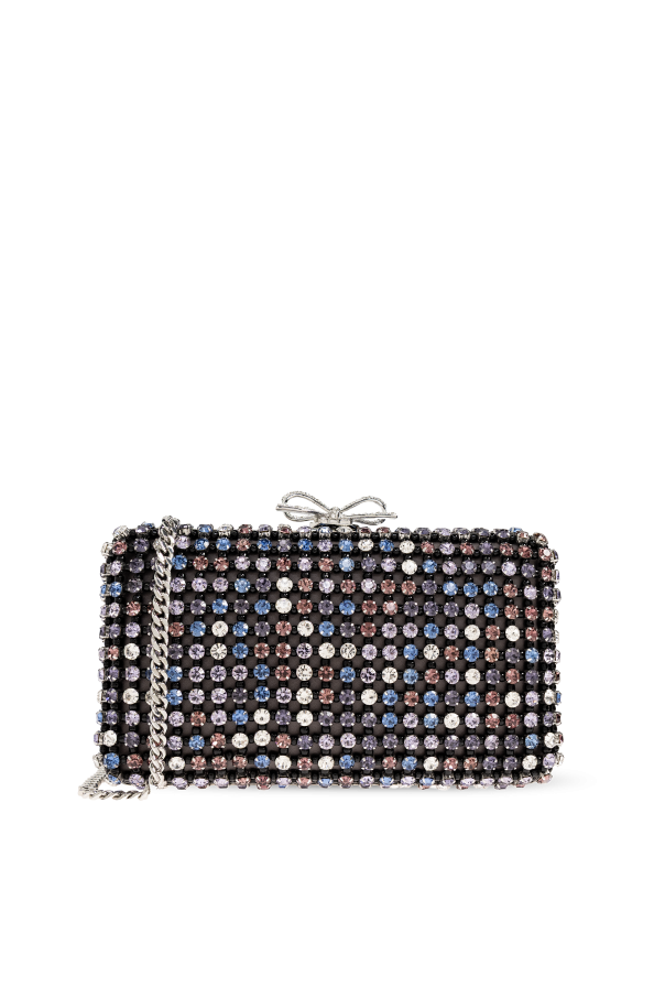 Clutch with shimmering crystals od Self-Portrait