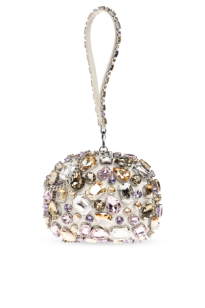 Cartera de mano con brillantes cristales