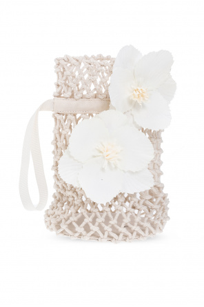 Bonpoint  Handbag with floral appliqué