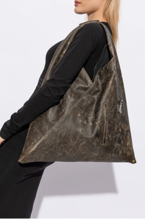 ‘japanese medium’ shoulder bag od wood wood cam logo print denim jacket