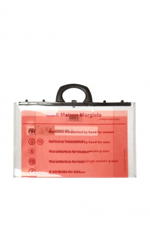 Torba do ręki z nadrukiem z logo od MM6 Maison Margiela