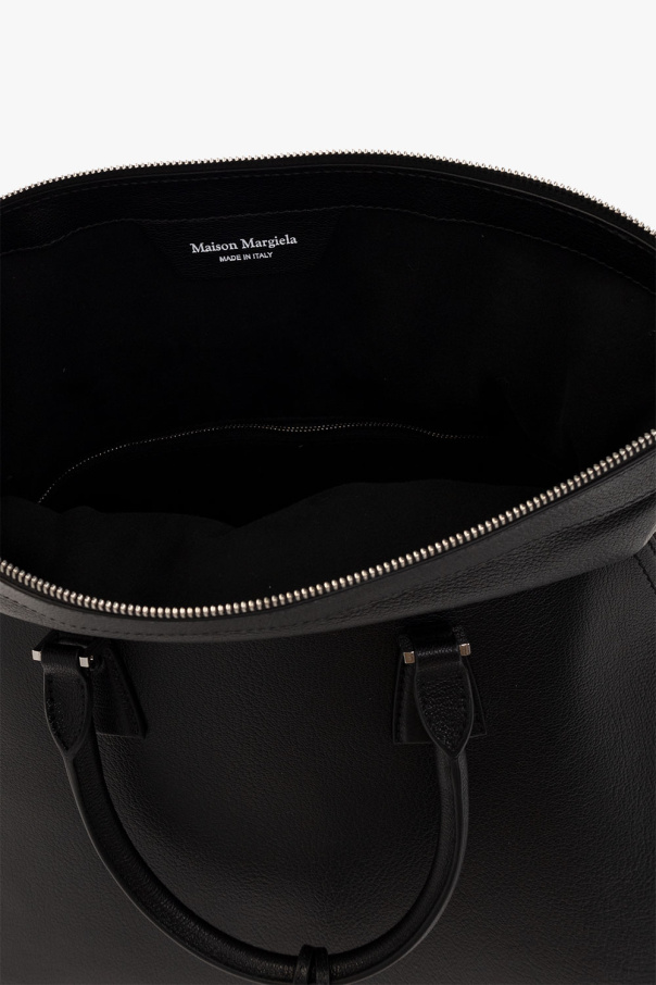 Maison Margiela '5Coach Charter leather crossbody bag Black