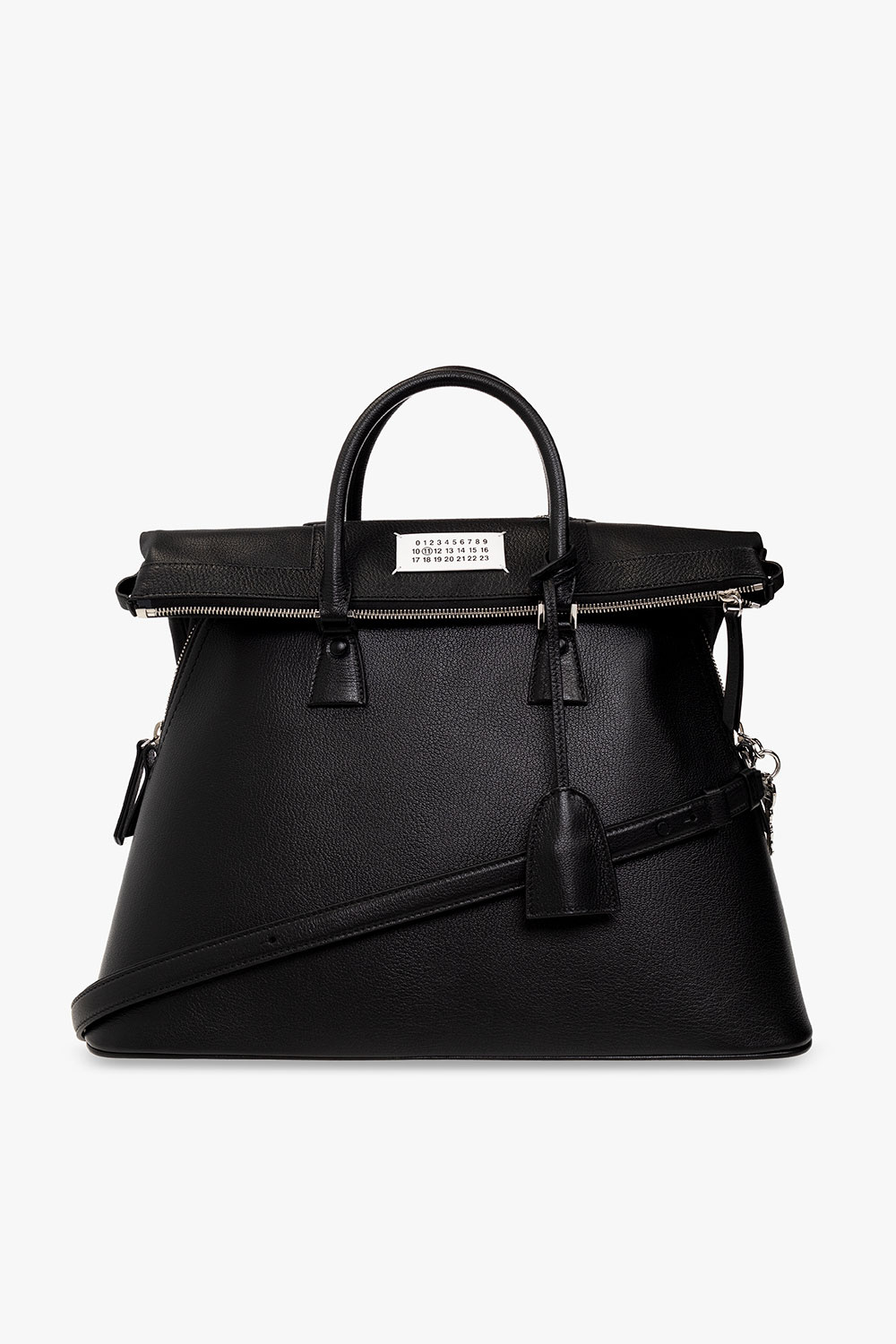 Maison Margiela Grained Leather Shoulder Bag - Black