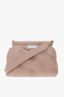 stitch-edge leather tote bag Brown