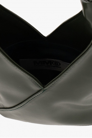MM6 Maison Margiela Themoirè ruched artificial leather shoulder bag