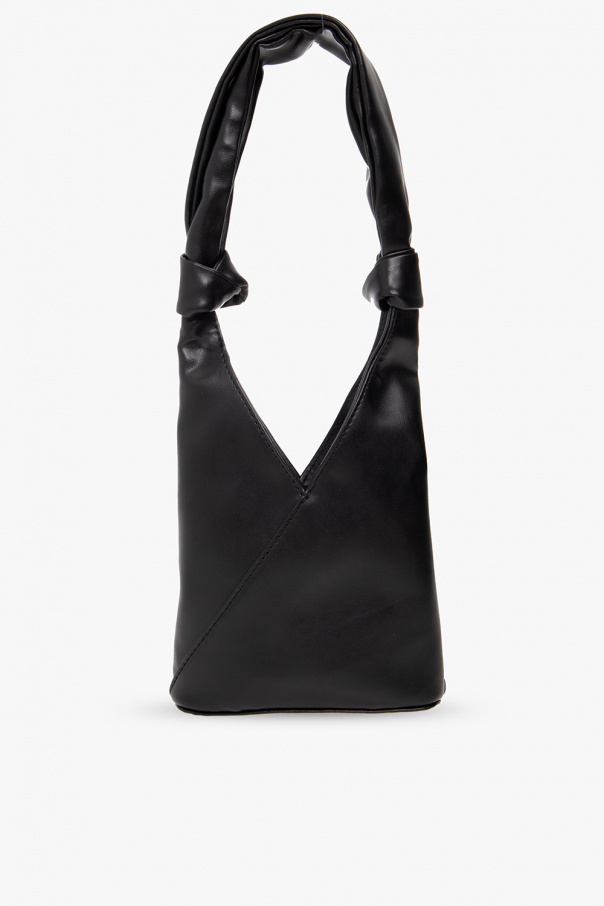 MM6 Maison Margiela logo-charm leather shoulder bag