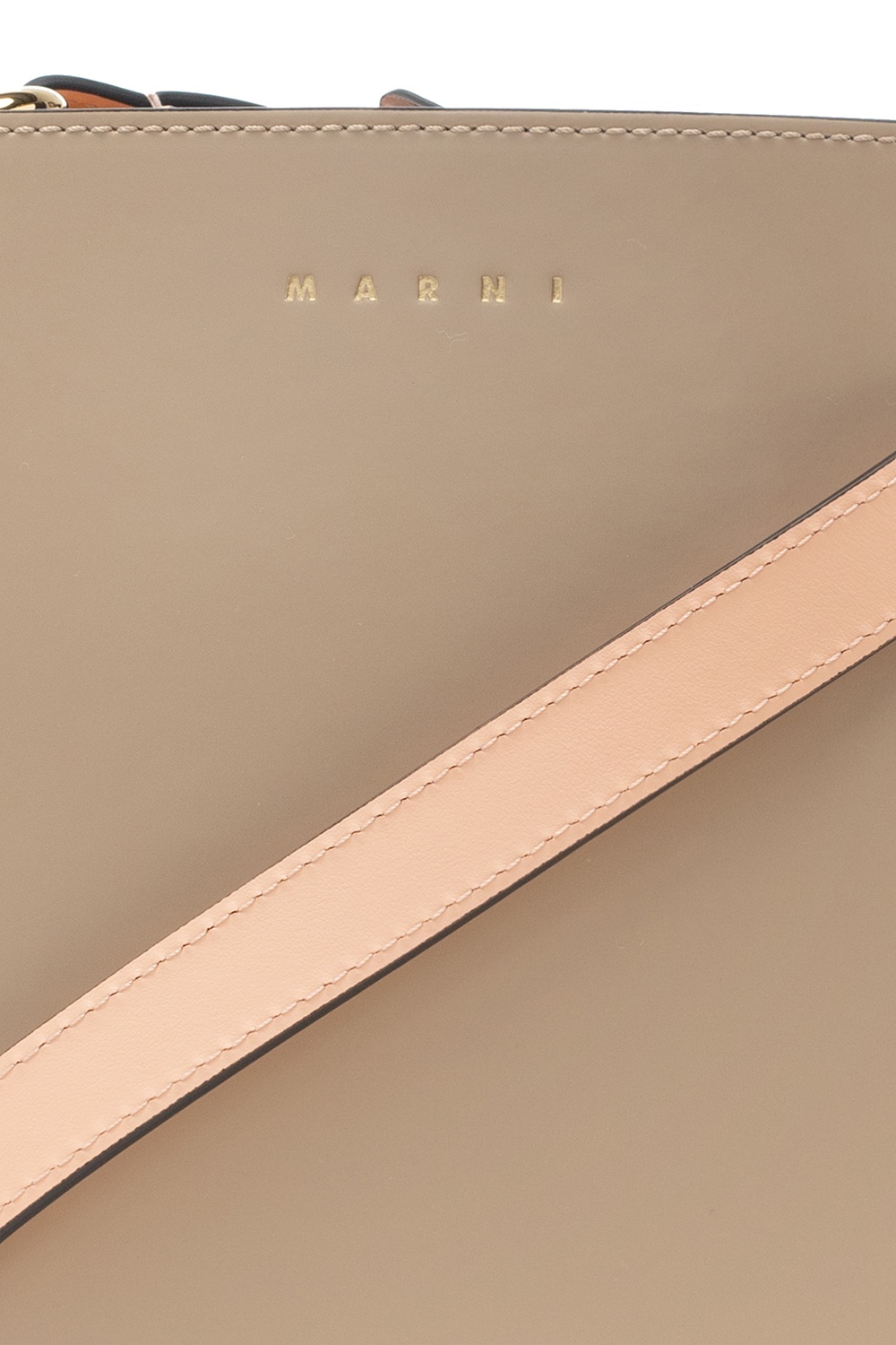 Marni Marni embossed-logo tote bag