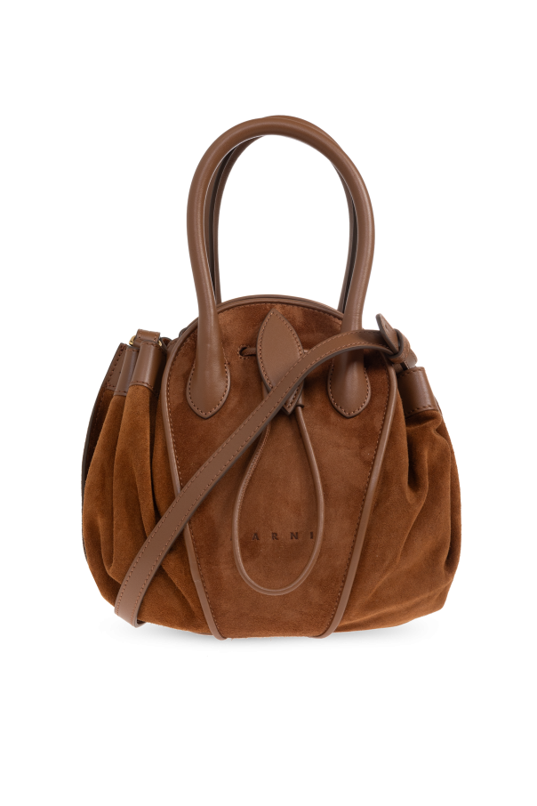 Suede handbag od Marni