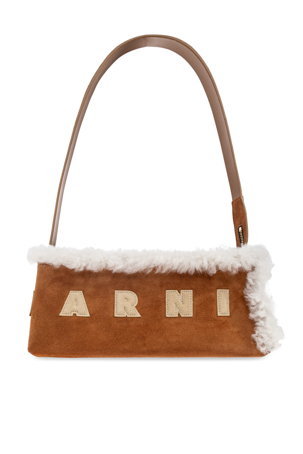 Leather shoulder bag od Marni