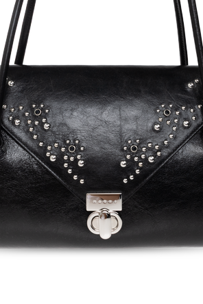 Marni Saco de ombro em pele com tachas