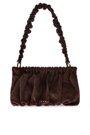 Suede Gathered Bag