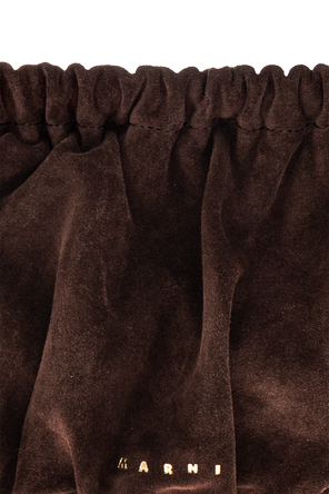 Marni Suede Gathered Bag
