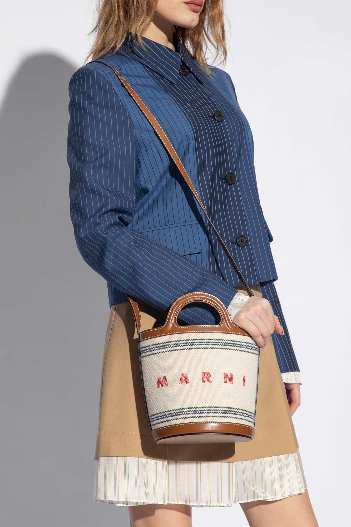 marni canvas ‘Tropicalia Small’ bucket bag